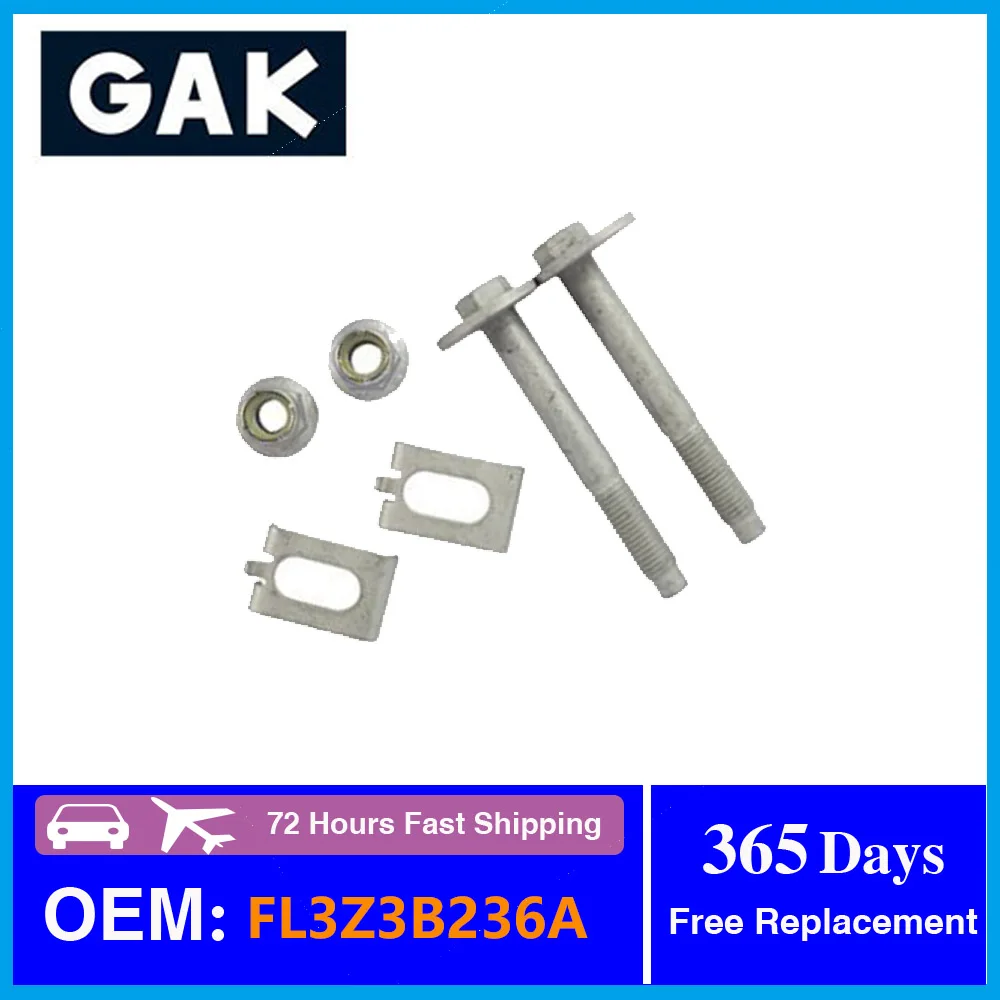 2 Set GAK Brand #FL3Z3B236A Cam Camber Adjustment Eccentric Bolt Kit For Ford Raptor F150 Auto Replacement Parts