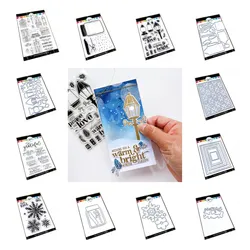 Eternal Flame Cover Plate Die Background Clear Stamps and Metal Cutting Dies Scrapbook Decorations Embossing Template DIY Making