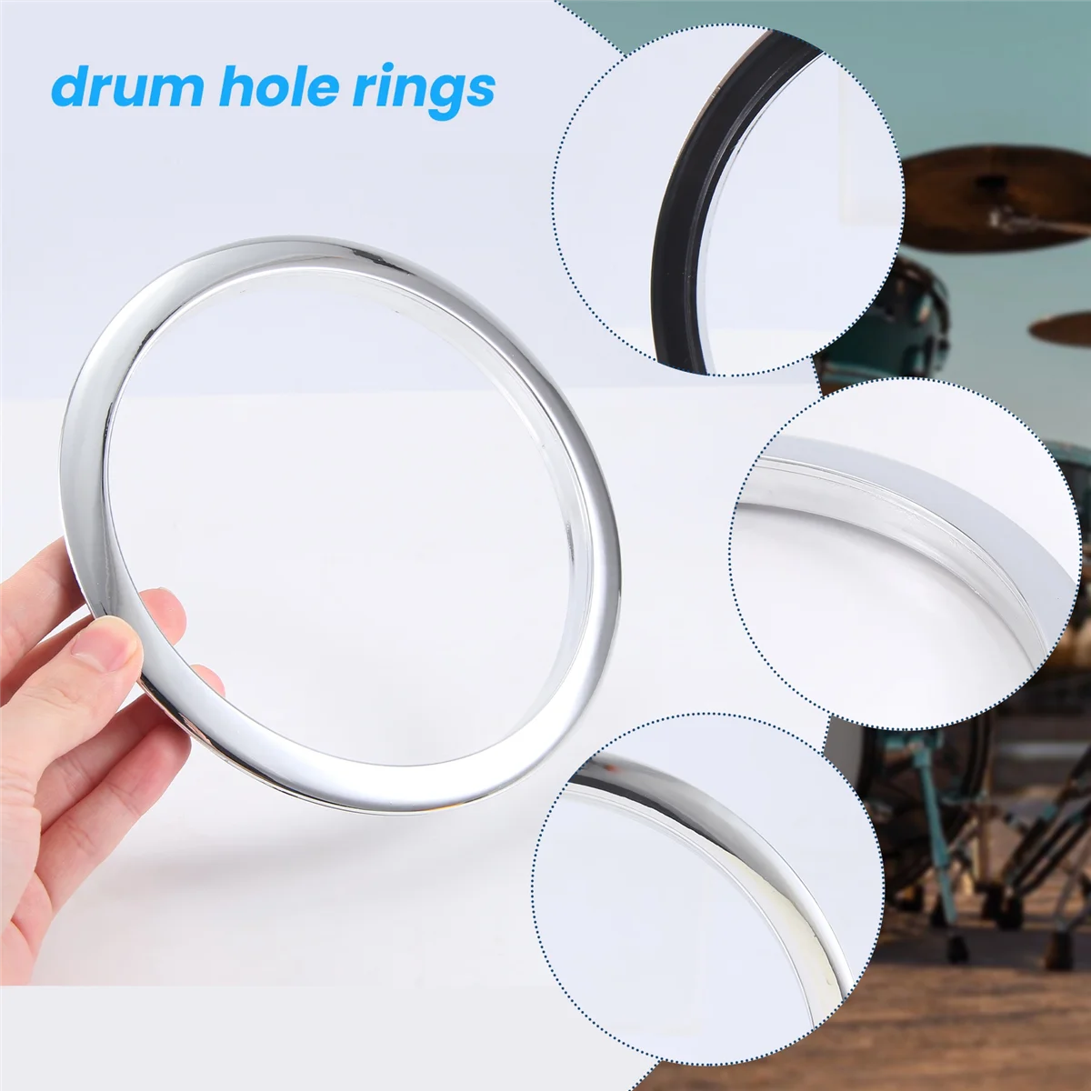 6 Inch Drum Kit Bass Drum Hole Rings Drum Drilling Tool Accessories