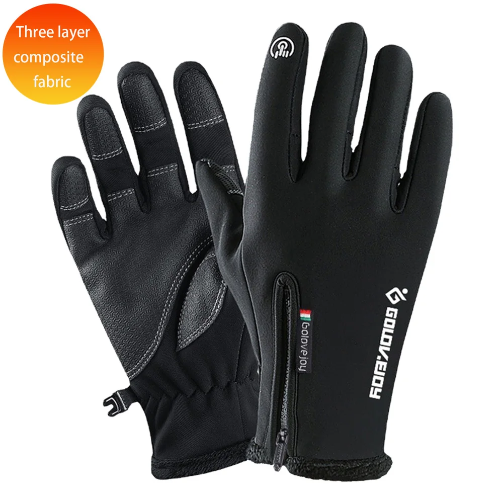 

New Brand Men's Ski Gloves Outdoor Waterproof Non-Slip Cycling Gloves Driving Motorcycle Cold Protection Gloves for Cold Winter