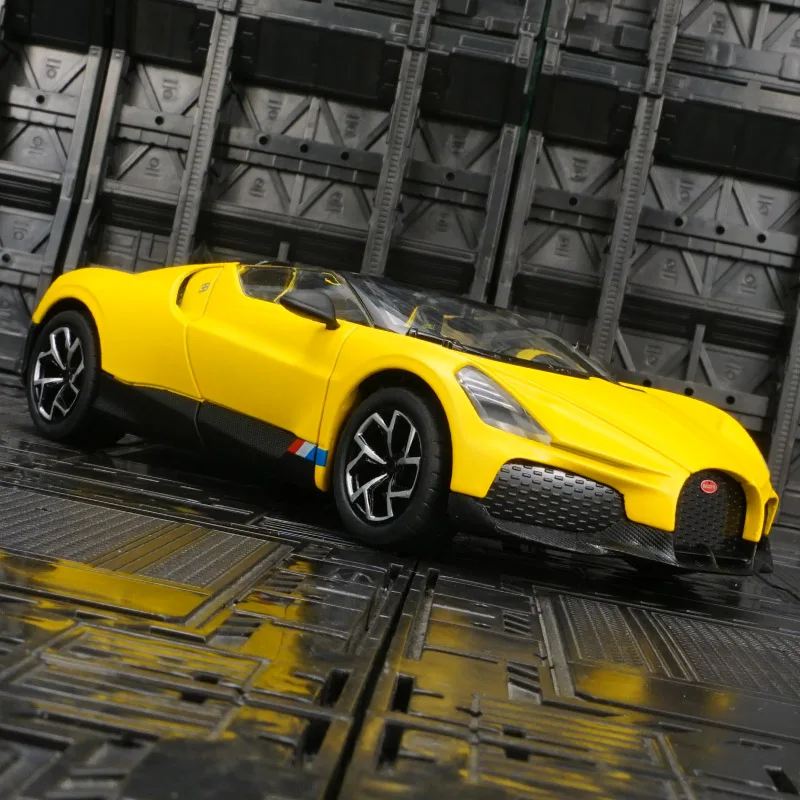 

1:24 модель автомобиля из сплава Bugatti Mistral, суперкар с богатыми деталями, тонкой мастерской и хорошим качеством.
