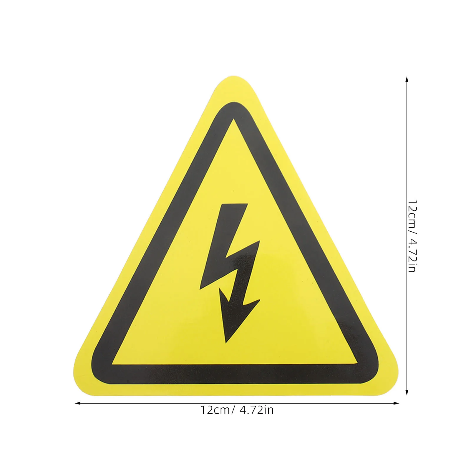 4 قطعة ملصقات تحذير الجهد العالي علامات السلامة المثلثة لمصانع الألواح الكهربائية ومواقع البناء والخطر الكهربائي #3