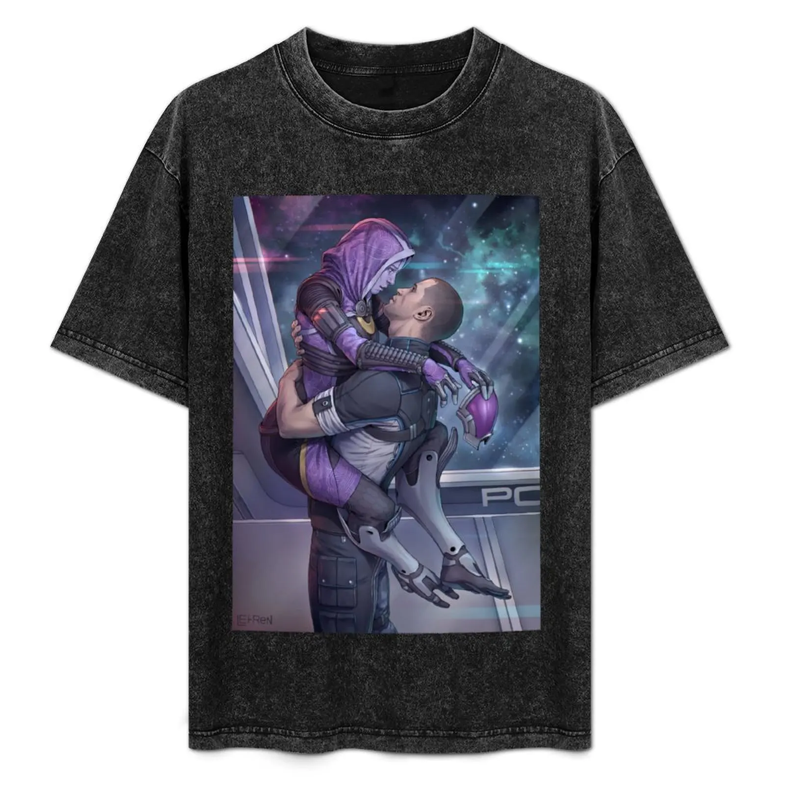 Mass Effect T-Shirt Work Utility Casual Tee Shirt