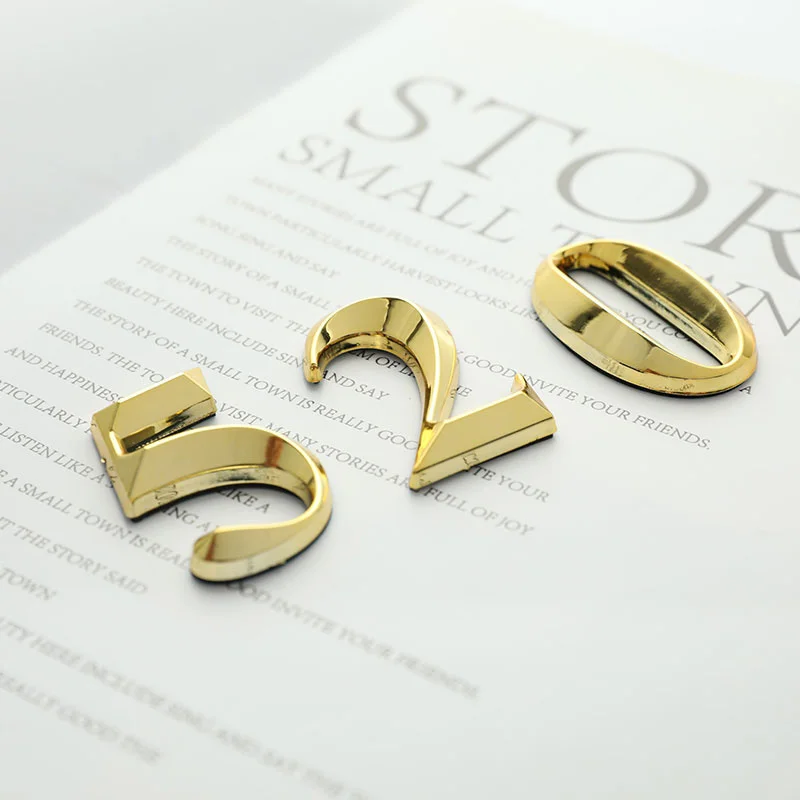 1 قطعة أرقام رقم الباب الذهبي الإبداعي ملصقات فندق غرفة الفندق رقم لوحة عنوان الباب التسمية ملصقات المنزل #3