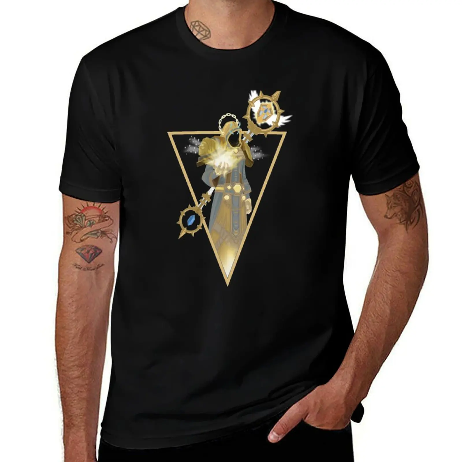 Discipline Priest T-Shirt cotton t-shirt plain for man package T-Shirt