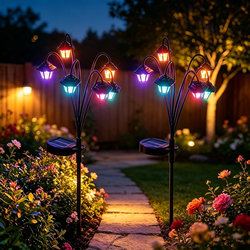 RGB/Warm Garden Stake Lights W - Outdoor Yard Power Stake recension och pris