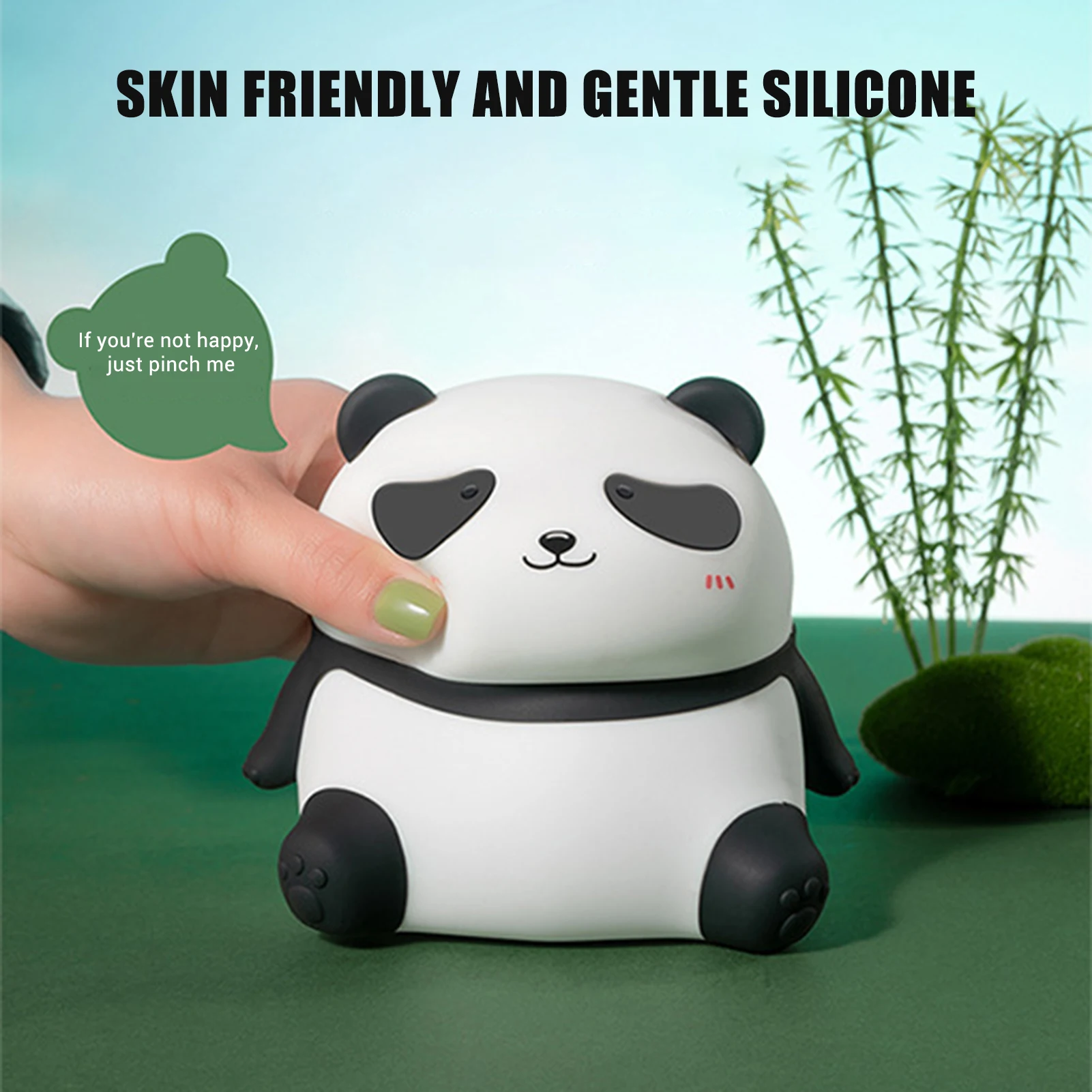 Cute Panda Night Light LED Rechargeable Novelty Animal Night Lamp Suitable for Kawaii Decoration