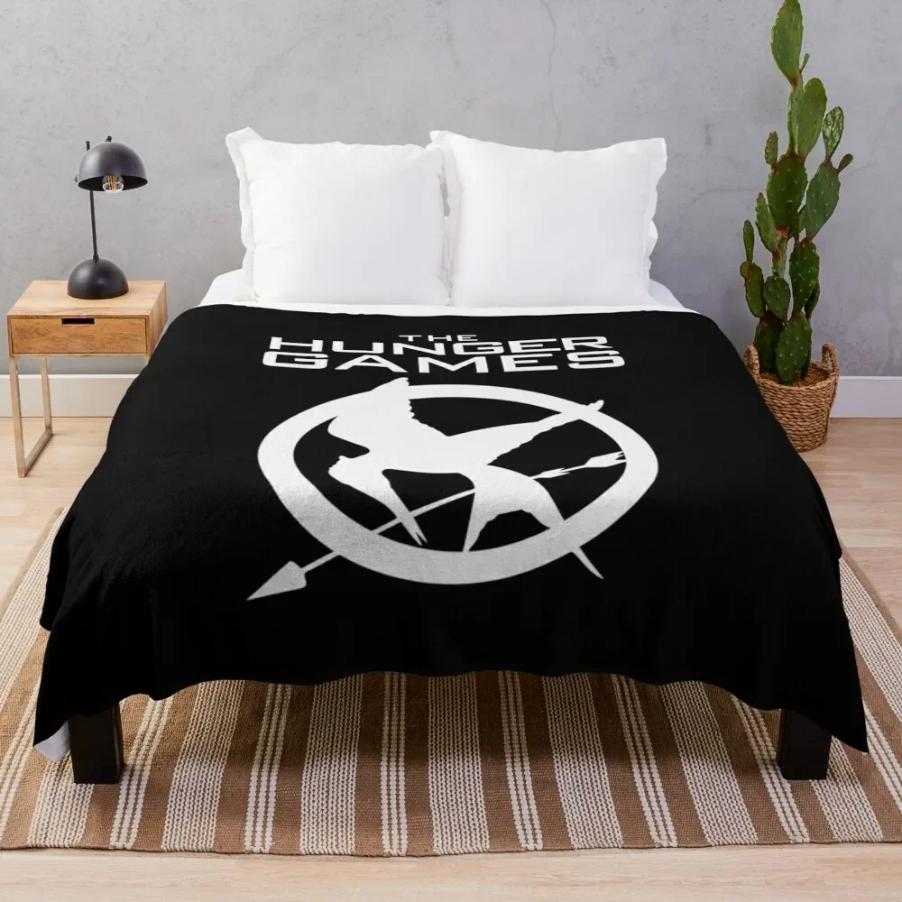 

Hunger Games Merch Hunger Games Logo Throw Blanket Modern Design Soft Blanket for Home Decor