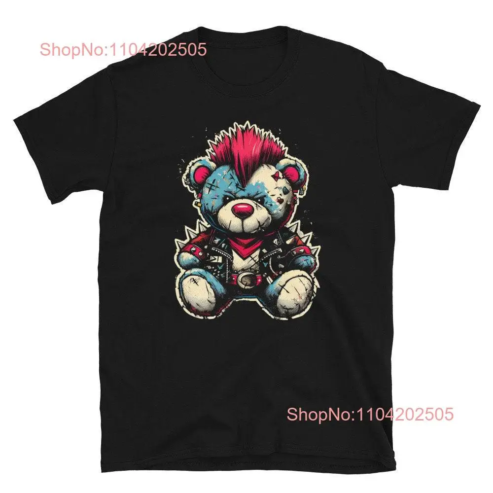 Cute Rocker Teddy Bear Rock Music T Shirt long or short sleeves