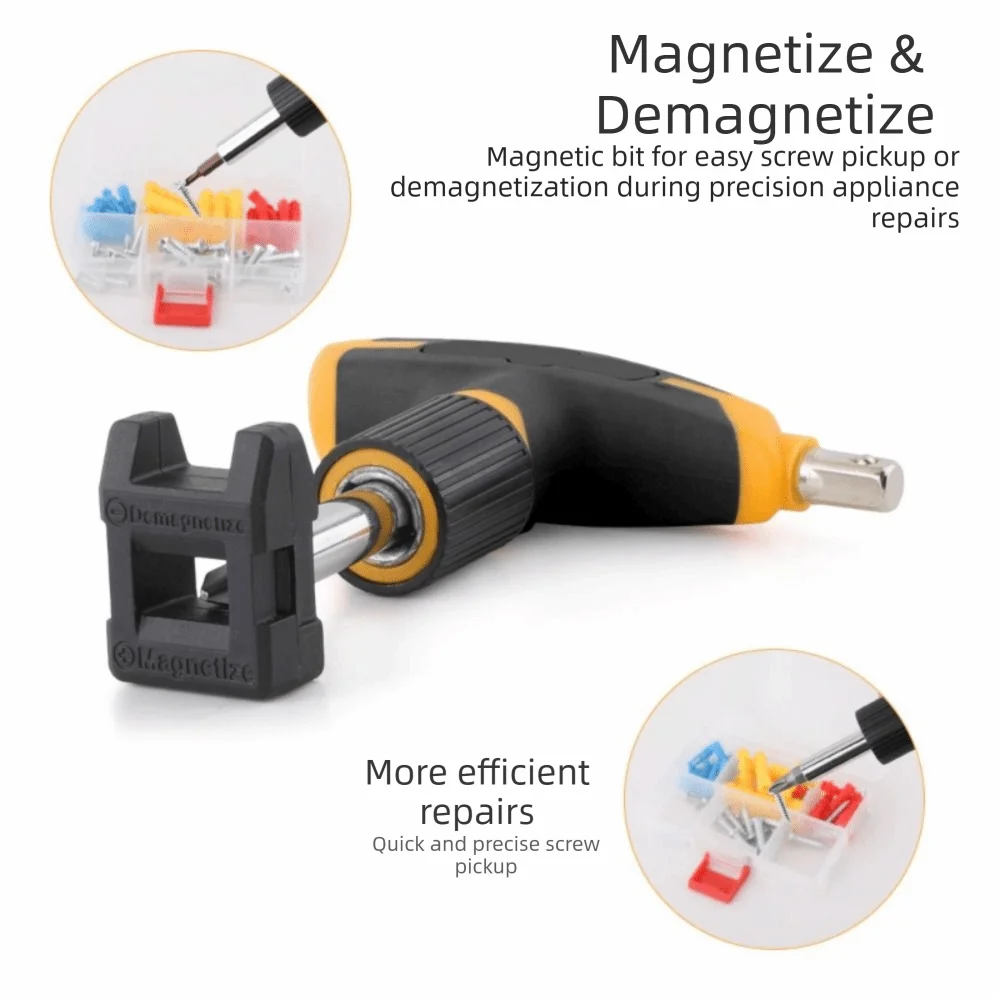 Hi-Spec Magnetic T-Handle Ratchet 30pc Set Small Compact T-Handle Ratchet Wrench Magnetic With Sockets Screwdriver Set