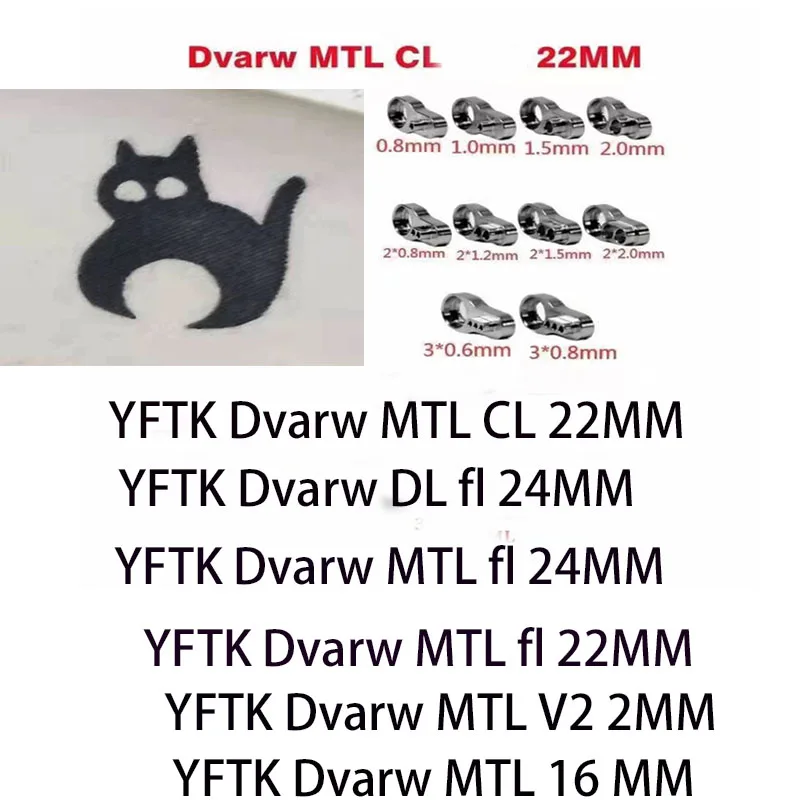 

Piston kit for YFTK Dvarw MTL CL FL dl 22/24 mm siren v4 bskr V3 mini v2 kylin Dead Rabbit 3 mini v2 taifun gtr 5 Motorcycle