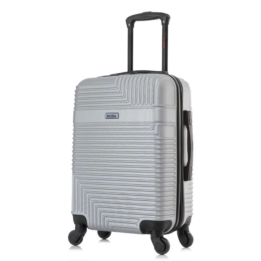 

Resilience 20" Hardside Lightweight Luggage with Spinner Wheels Handle and Trolley Silver