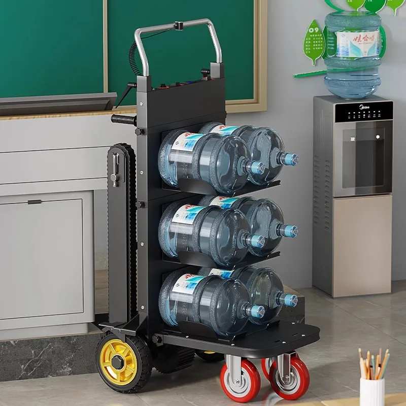400kg Electric Crawler Climbing Machine 2025 Loading Automatic up down Stairs Moving Goods Household Folding Truck