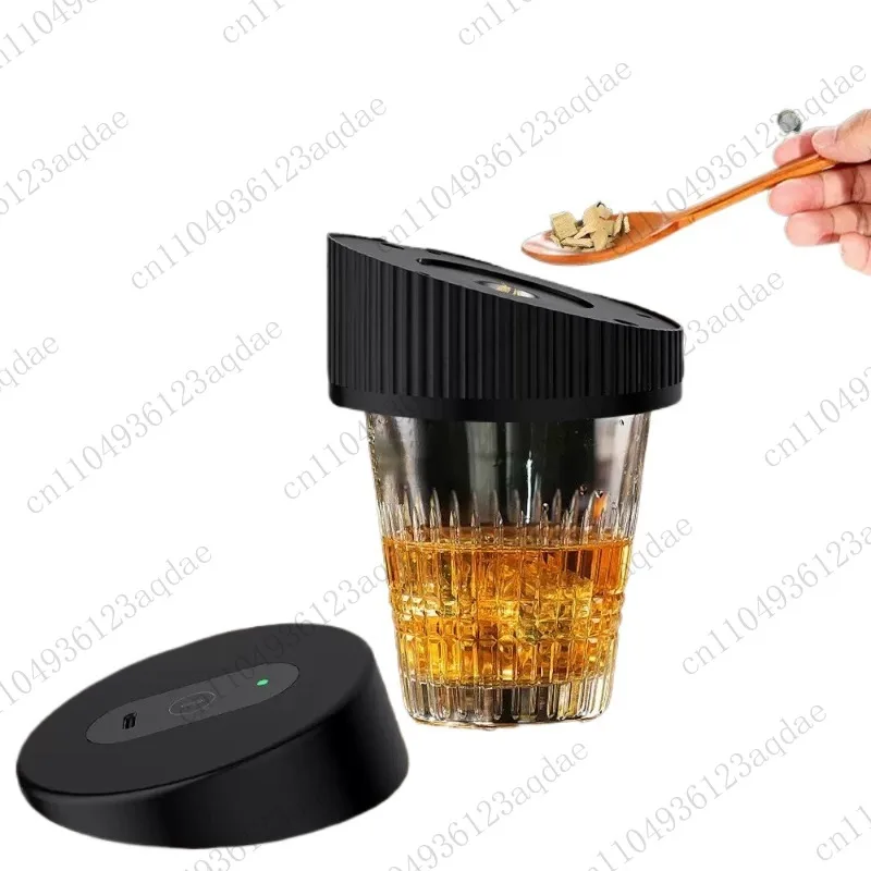 

Электрический набор для коктейлей для виски, набор для коктейлей, набор для коптильни без пламени для виски Bourbon, пива, вина