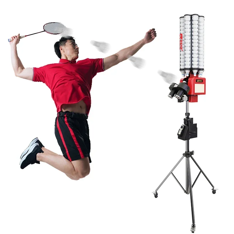 

New Arrival Badminton Shuttlecock Practice Shooting Machine with APP Control Training Equipment