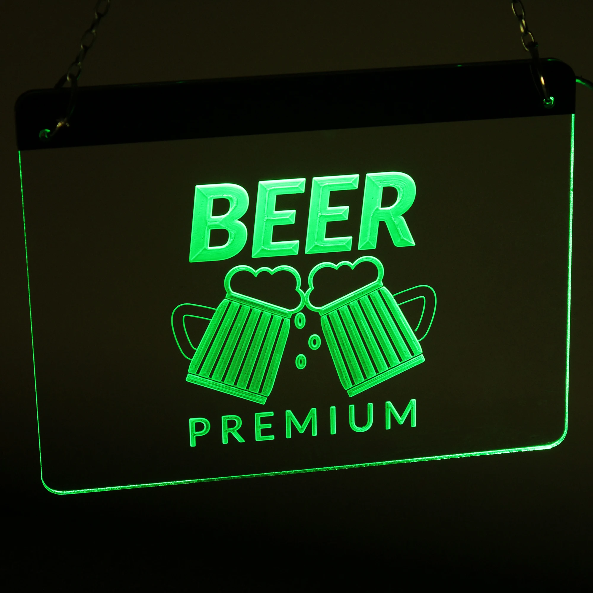 Beer Cup Brewer Bar Pub Club LED Neon Light Sign Acrylic Decorative Plate Special Gift