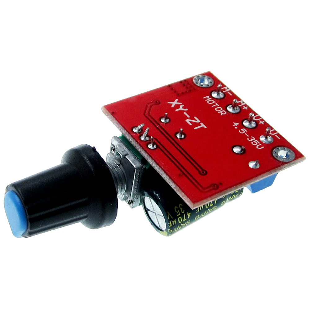 10pcs 4.5-35V 90W PWM DC Motor Speed Controller Control Regulator Module 5A Switch Function LED Dimmer Board 20KHz