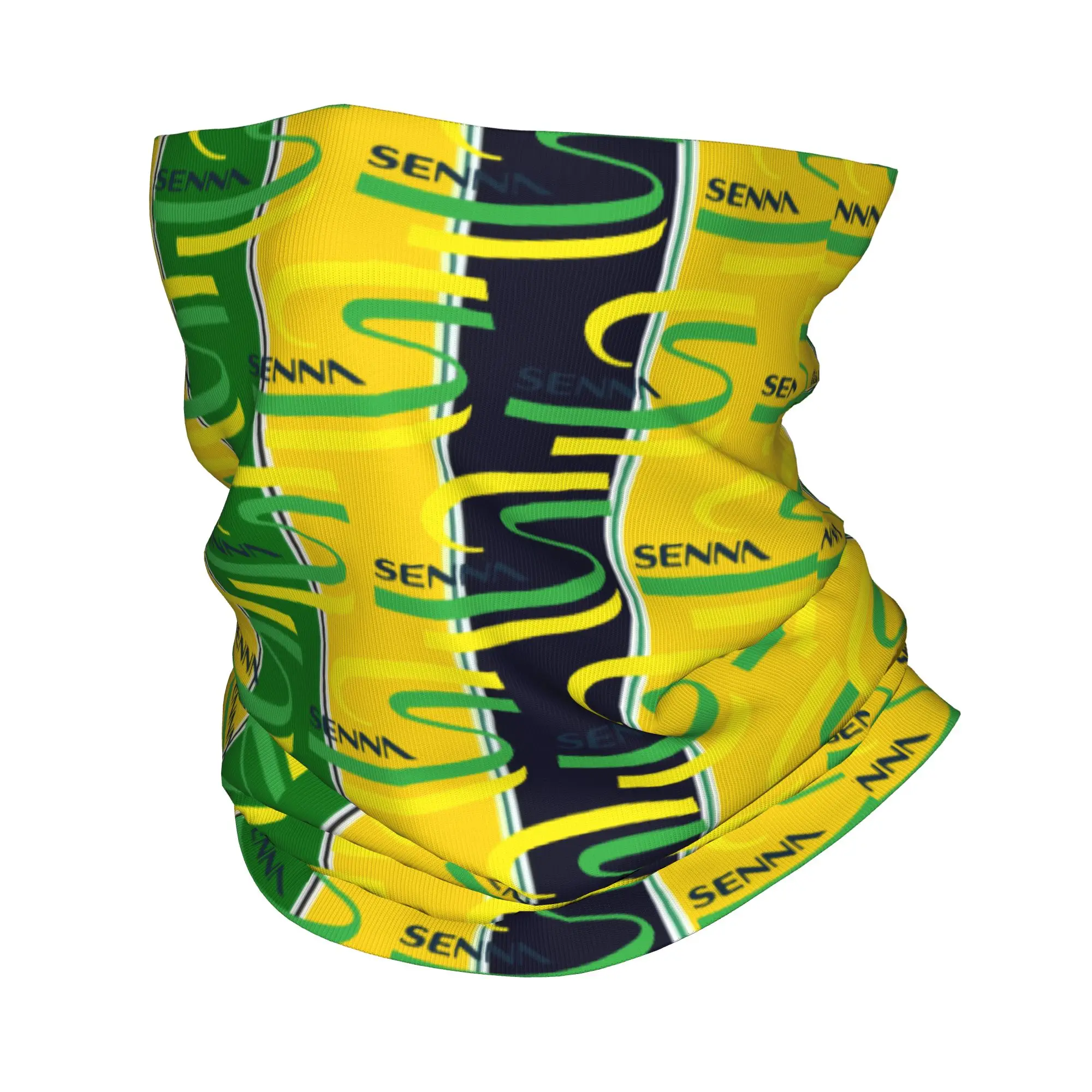 Cache-cou et bandeau d'hiver Ayrton Senna, pilote de course brésilien, pour homme et femme, idéal pour le ski et le cyclisme, cache-cou tubulaire, bandana facial, cache-cou cache-oreilles