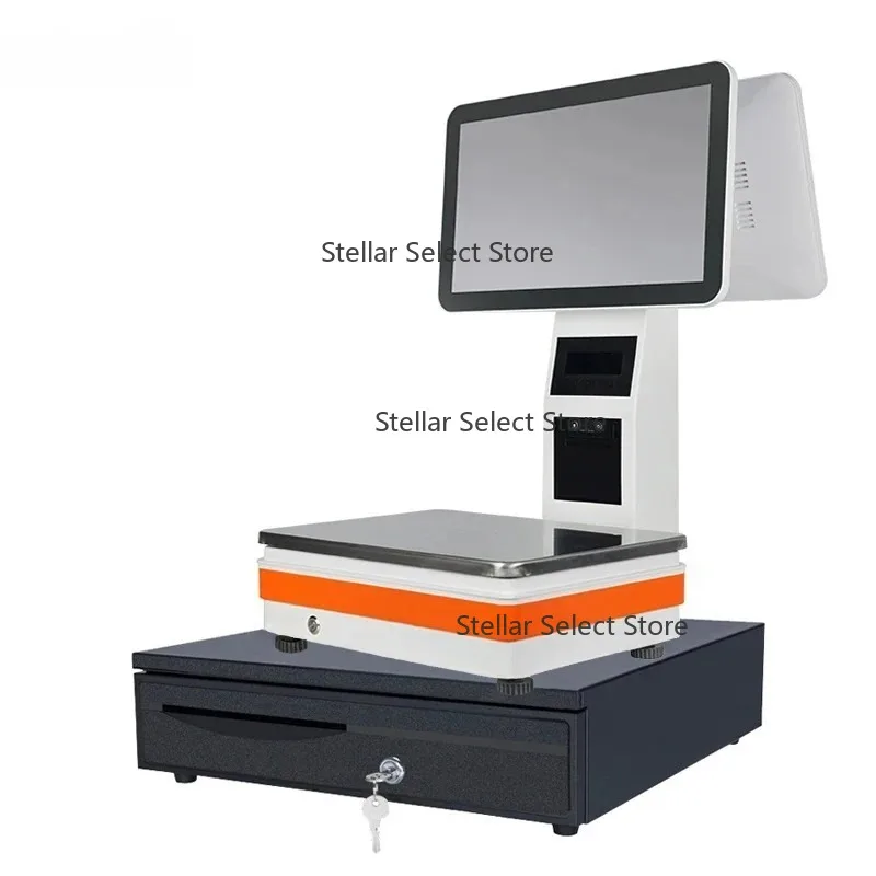 qua scale CY-55D Weighing Scales with Aclas PBX terminal pos with 58mm  printer scale pos for market  pos automatic weigher