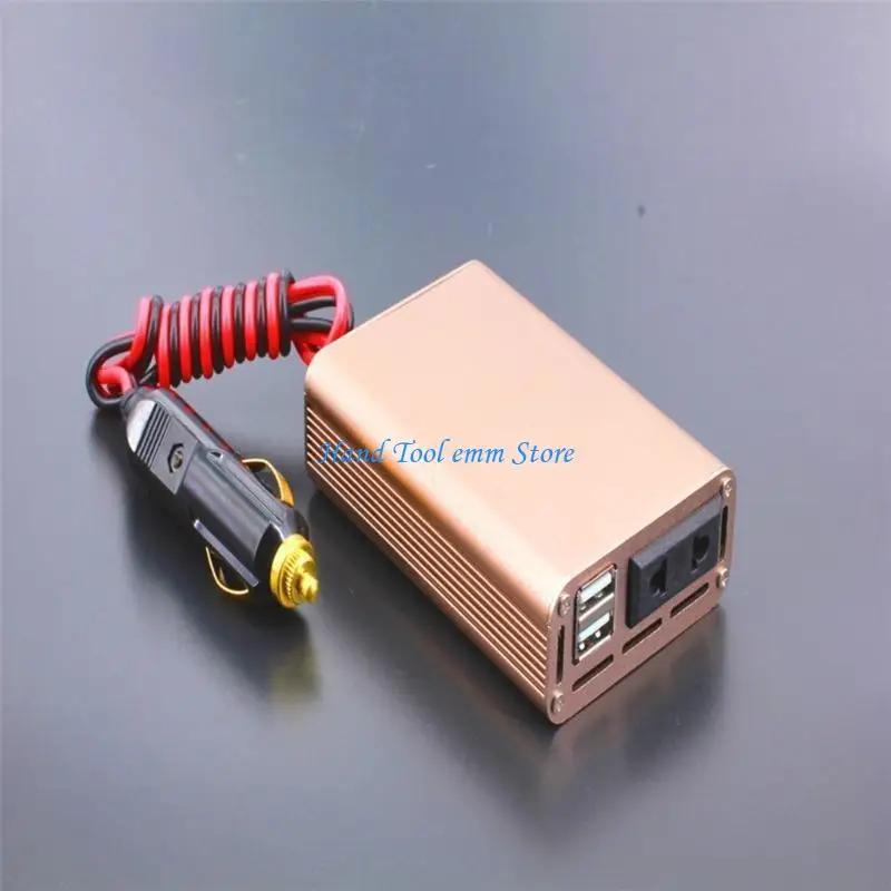 H37F Car Power Heldter 12V إلى AC 220V USB Conversion Carn