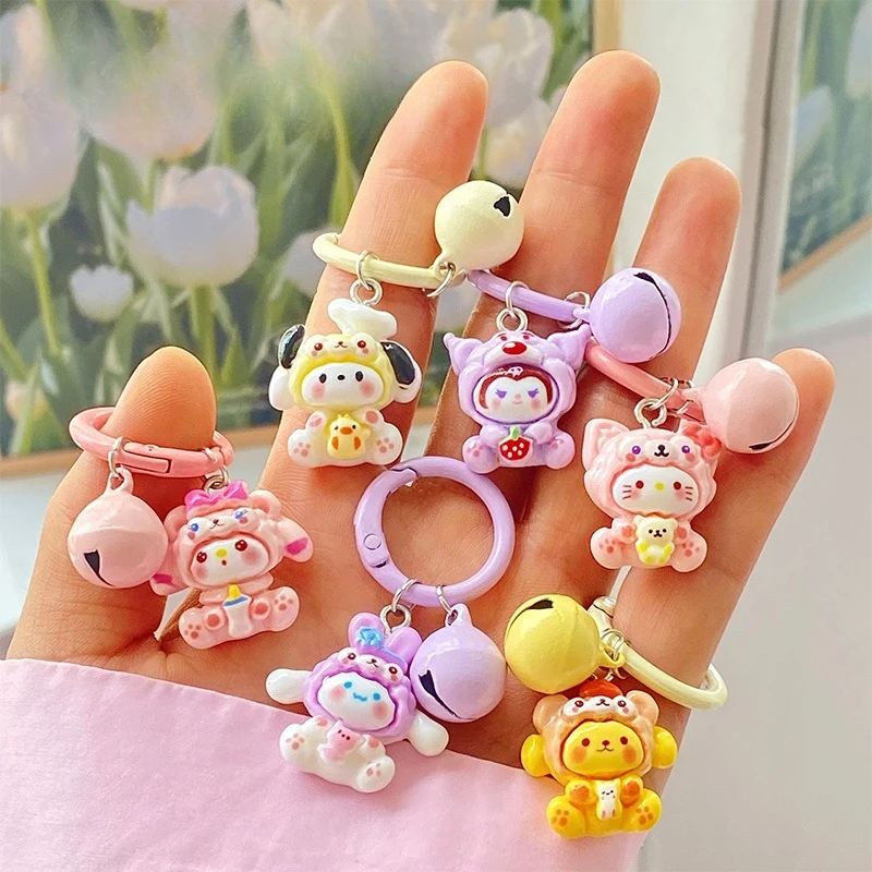 

Miniso's new Kulomi keychain pendant cute girlish student schoolbag pendant best friend gift cartoon ornament circle