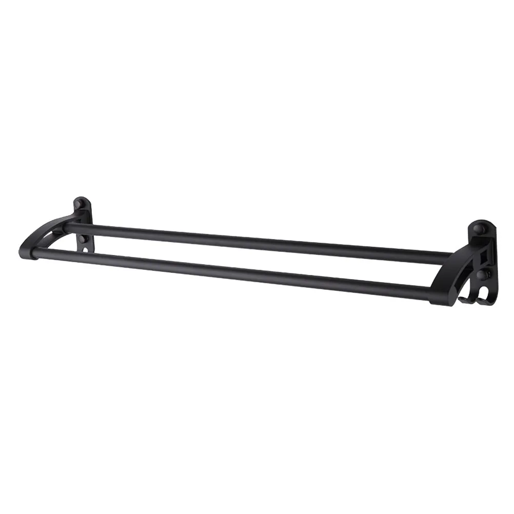 

Double Layer Rack Rustproof Corrosion Resistant Wall Mounted Bathroom Kitchen Storage Brushed Finish for Closet