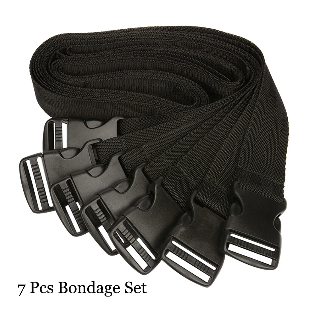 7 Pcs Binding Belt Set BDSM Bondage Sex Products Adjustable Restraints Harness Sex Bondage Rope Fetish Couples Flirting Sex Toys