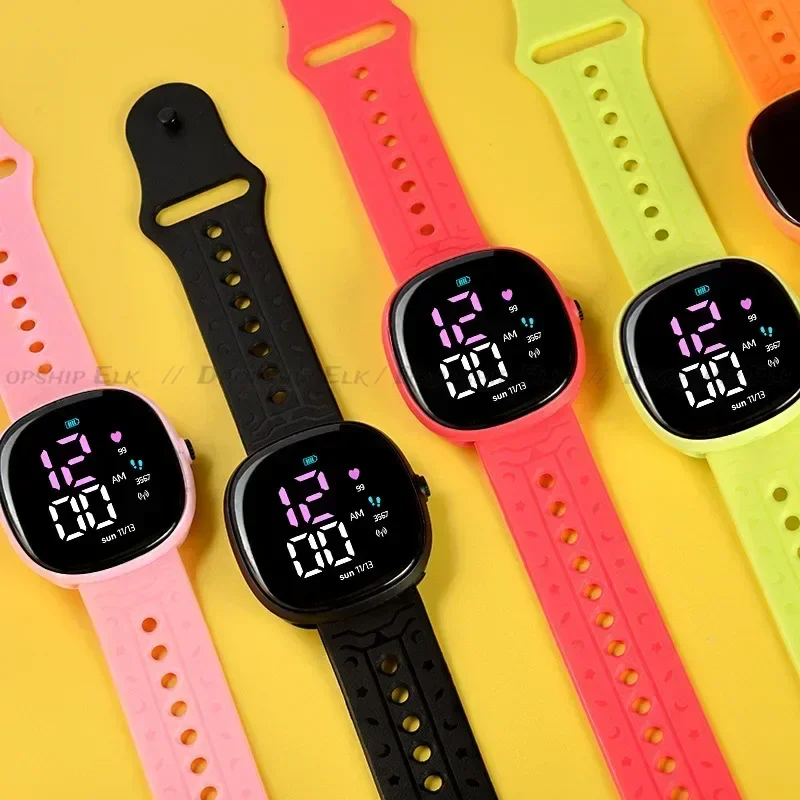 الرياضة للماء طالب ووتش الأطفال LED الرقمية ووتش المعصم الاطفال في الهواء الطلق سيليكون حزام الساعات الإلكترونية relógio