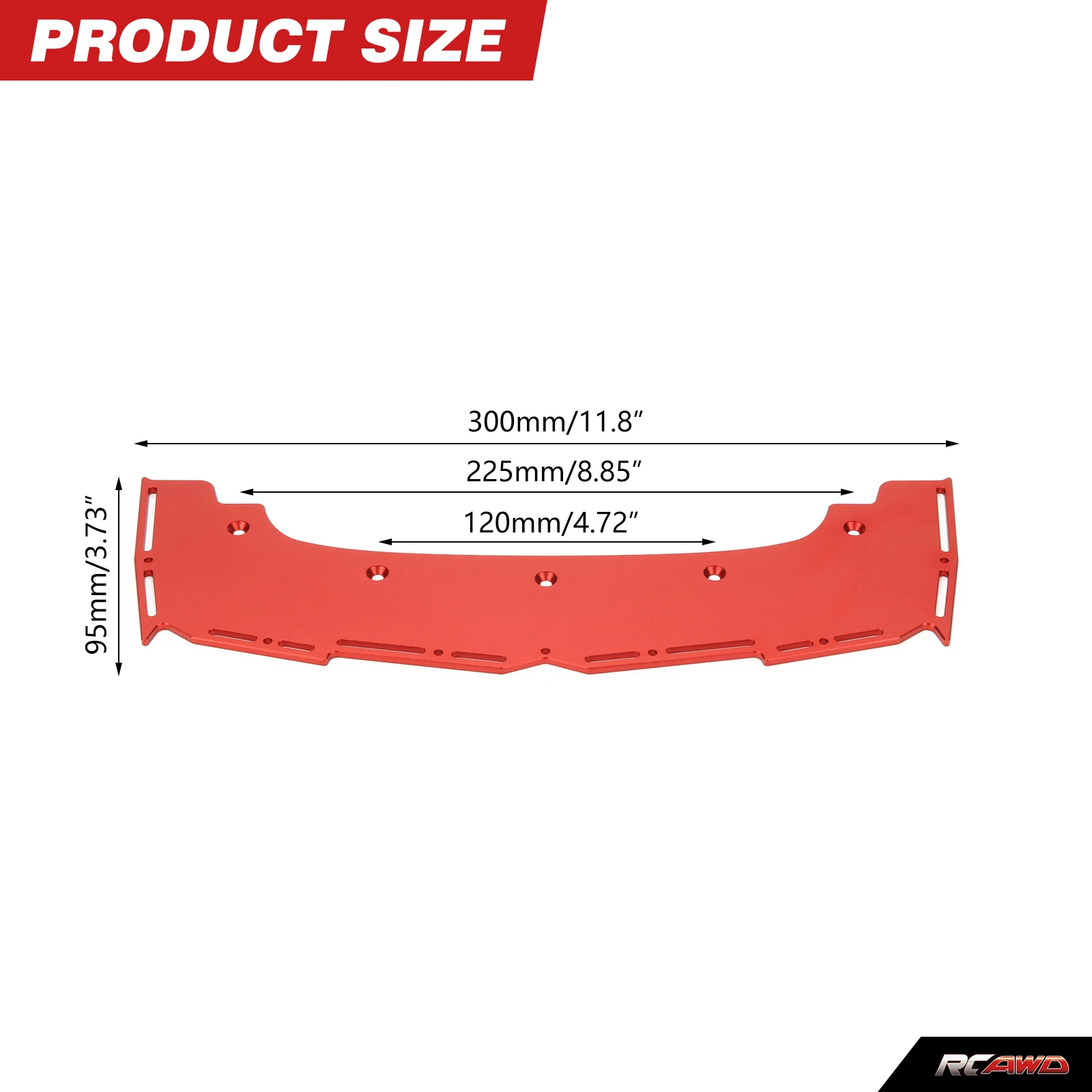 Aluminum FRONT SPLITTER for Arrma 1/7 6s Limitless RTR and EXB Roller hopups upgrade parts