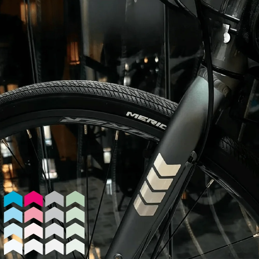 Herringbone Bicycle Frame Sticker Geometric Matte Vinyl Decal Waterproof Scratch Resistant for Bike Fork Motorcycle Helmet Decor