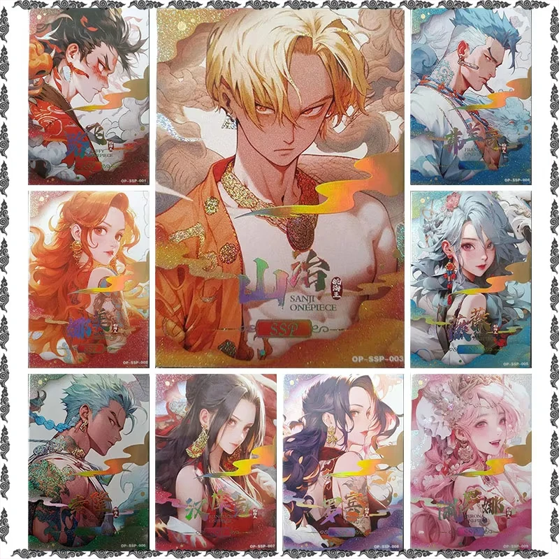 Anime ONE PIECE Rare SSP Game Perona Nico Robin Hancock Zoro Vivi Franky Sanji Nami Luffy Collectible Cards Birthday Toy Gift