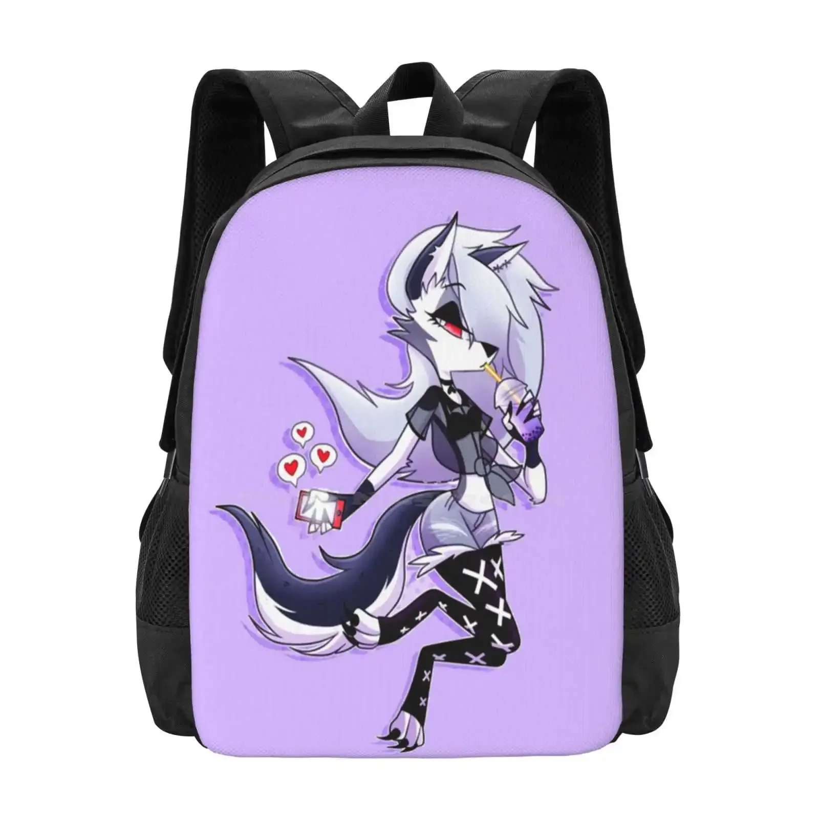 Helluva Boss Loona رائجة البيع حقيبة مدرسية على ظهره حقائب عصرية Helluva Boss Loona تصميم Helluva Boss Loona Art Helluva Boss Loona #1