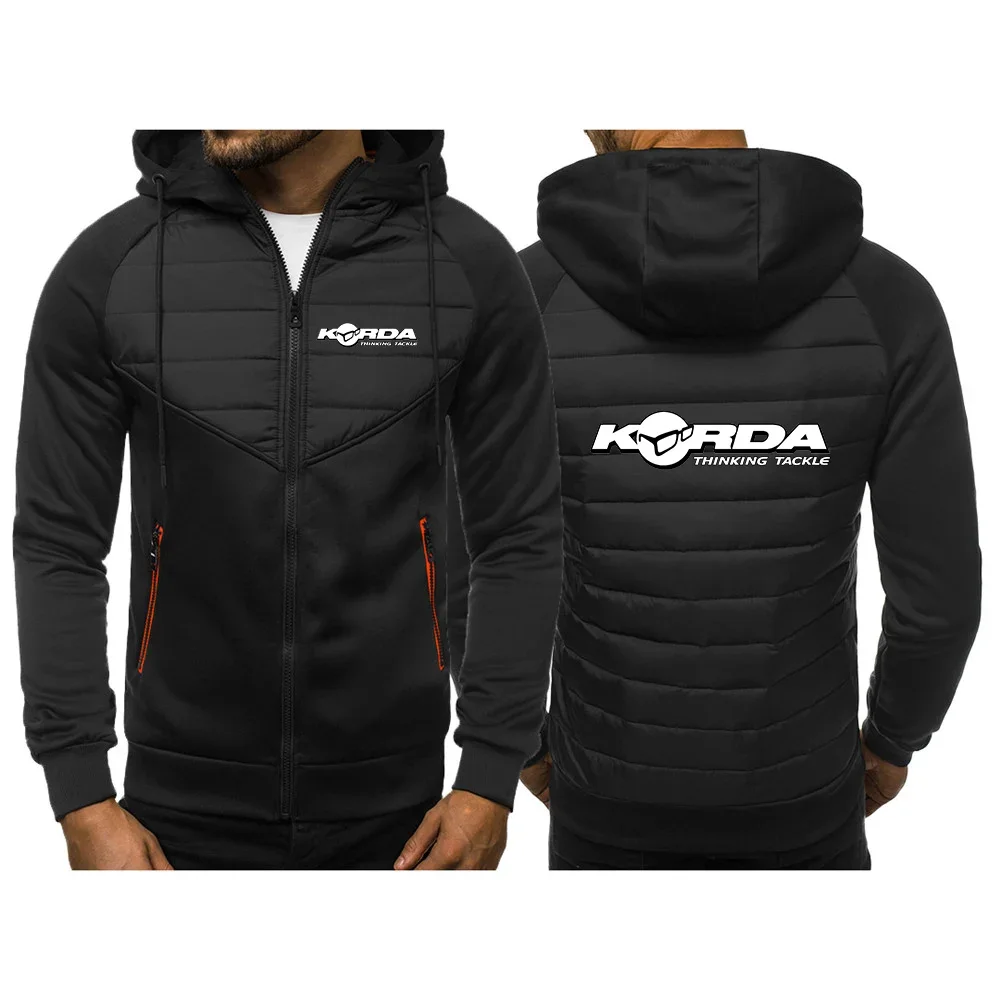 

2024 Korda Inspired Tribute New Tricolor Hooded Jacket Spring and Autumn Men Casual Slim Patchwork Zipper Coat Long Sleeve Tops