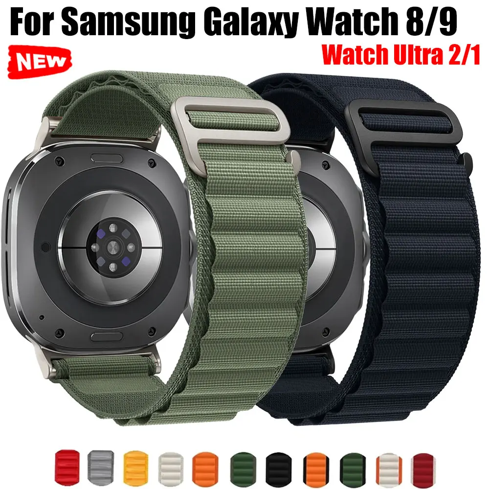 Alpine Loop für Samsung Watch 9 8 40mm 44mm 8Classic 46mm Sport Nylon-Armband für Samsung Galaxy Watch Ultra 2 Armband