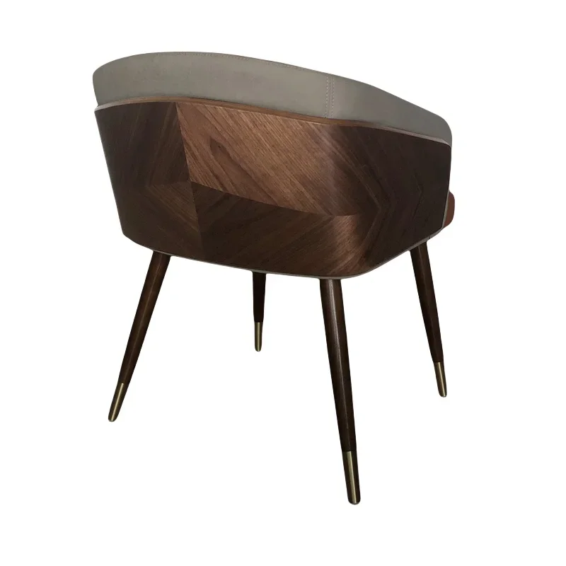 Una silla y mesa de diseño de bloqueo de color de muebles de madera de doble parquet de madera de moda para comedor