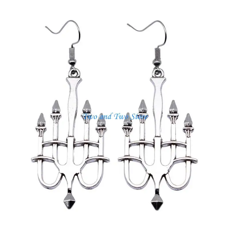 

HX6F Simple Hanukkah Necklace for Women Girl Faith Lamp Drop Earrings Jewelry