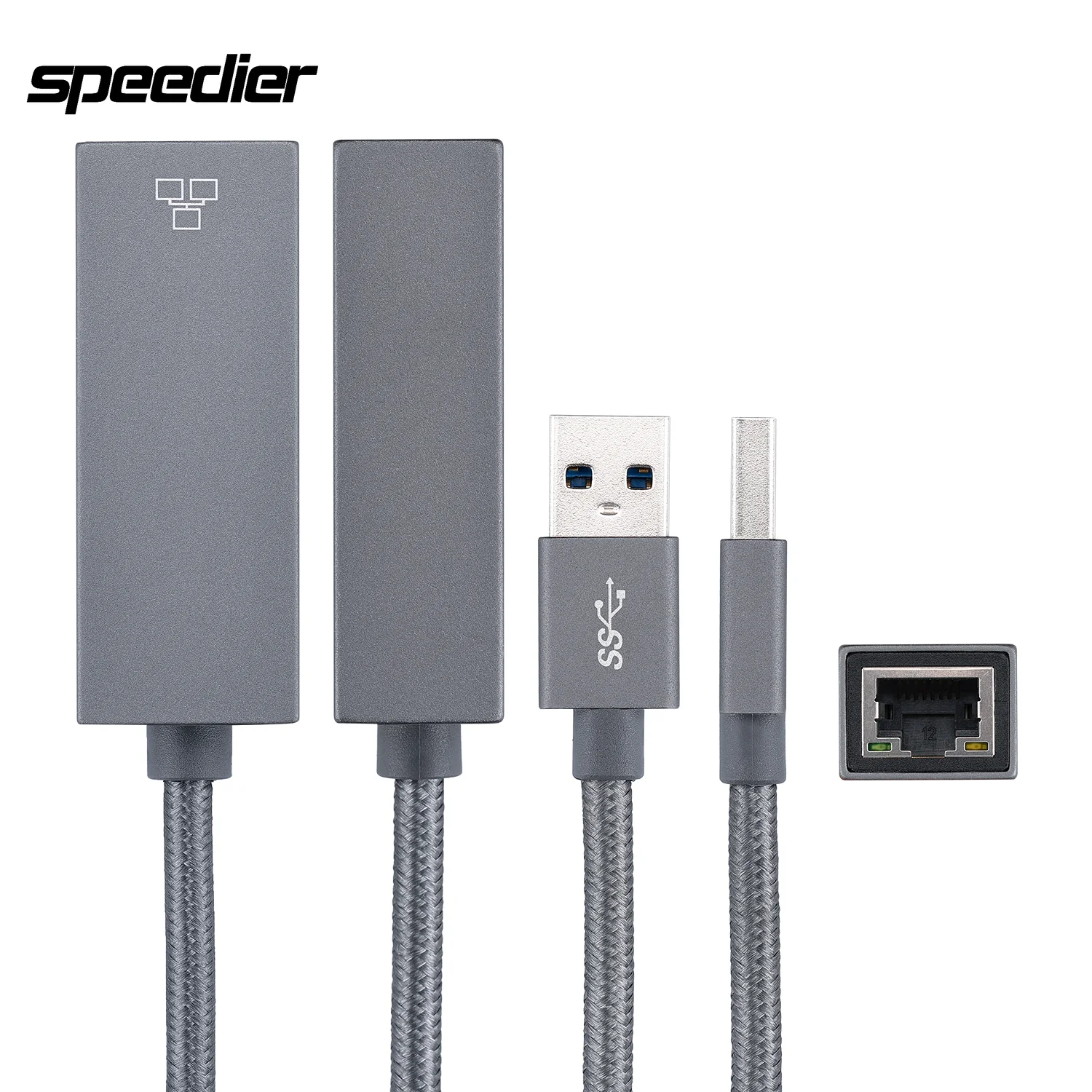 USB 3,0 zu Ethernet Adapter Konverter unterstützt 2,5 Gbit/s Ethernet USB Gigabit Ethernet LAN Netzwerk adapter Typ-C zu RJ45