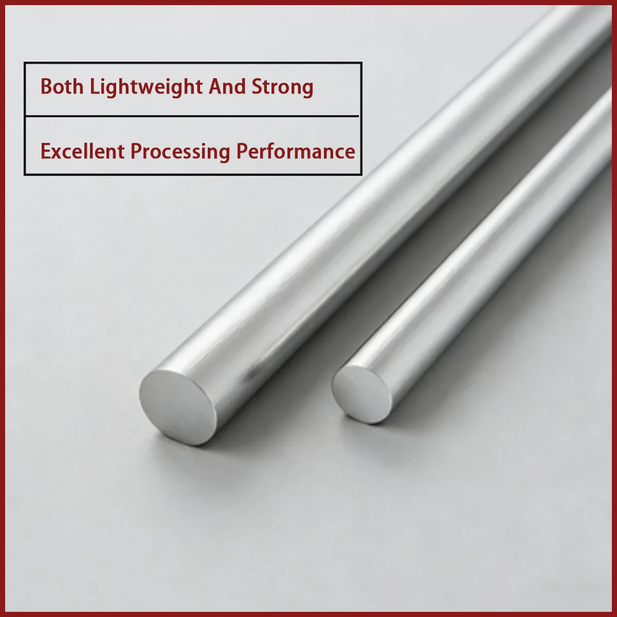 A Solid Aluminum Round Rod with a Diameter of 1-50mm Is Used in Aerospace, Automotive Manufacturing