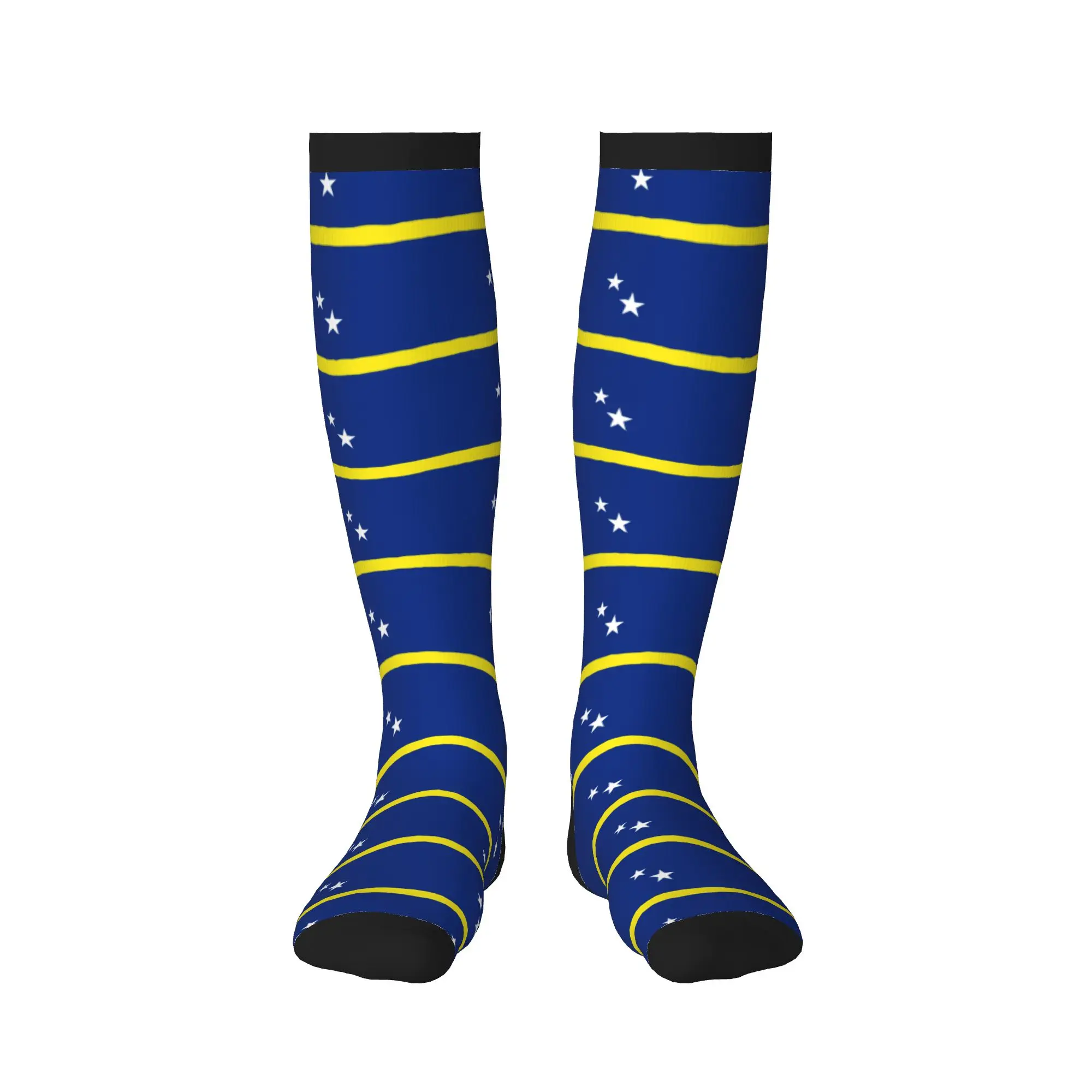 Curacao Flag Dress Socks Men Women Warm Fashion  Sports Compression Socks