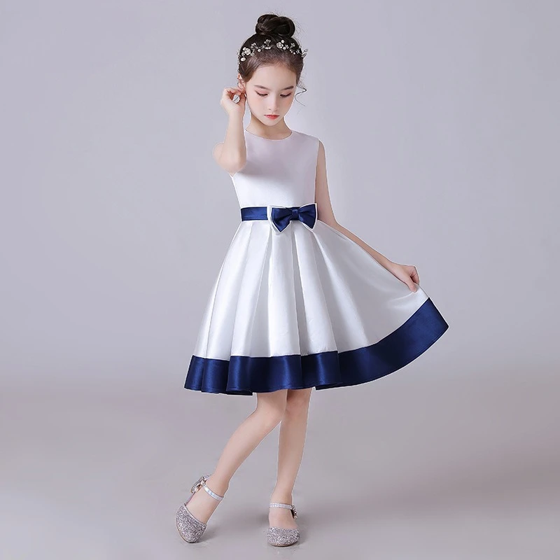 Piano Performance Dress Kids Girls Children New Princess Party Gown Choir Recital Birthday Celebration Pageant Formal Dresses