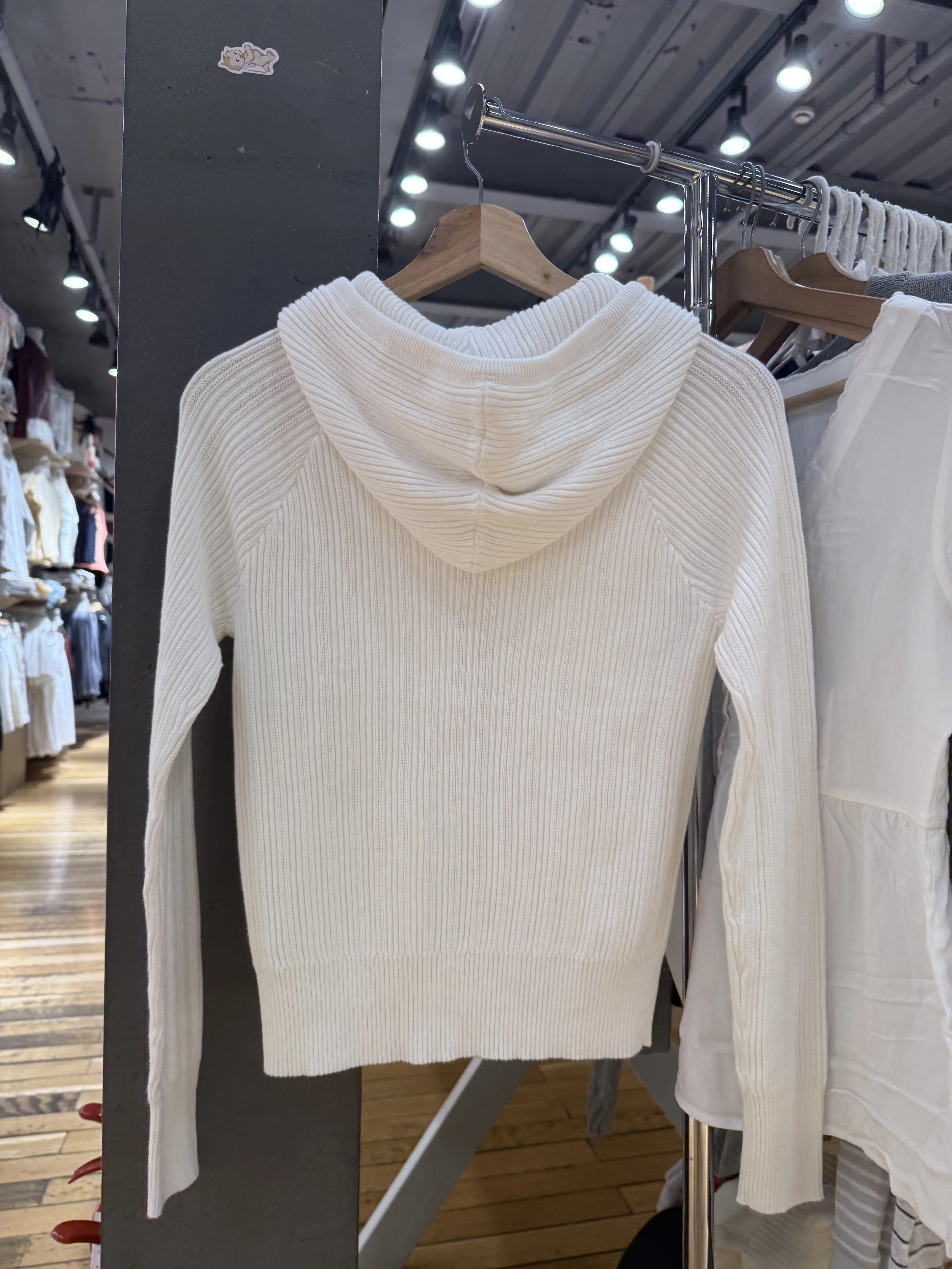 BM Autumn Winter New Horizontal Pit Stripe Double Zipper Hooded Knitted Sweater BM Open Cardigan Sweater Slim Fit Base Shirt Top