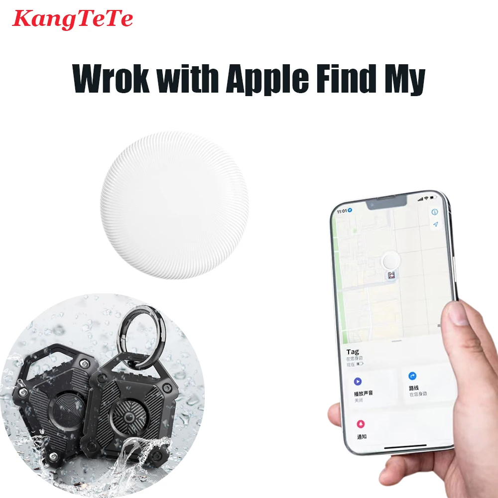 Mini Tracker for Apple Compatible Find My GPS Locator Smart Kids Retriever 32*8mm Positioning Tracker AirTag Waterproof Case