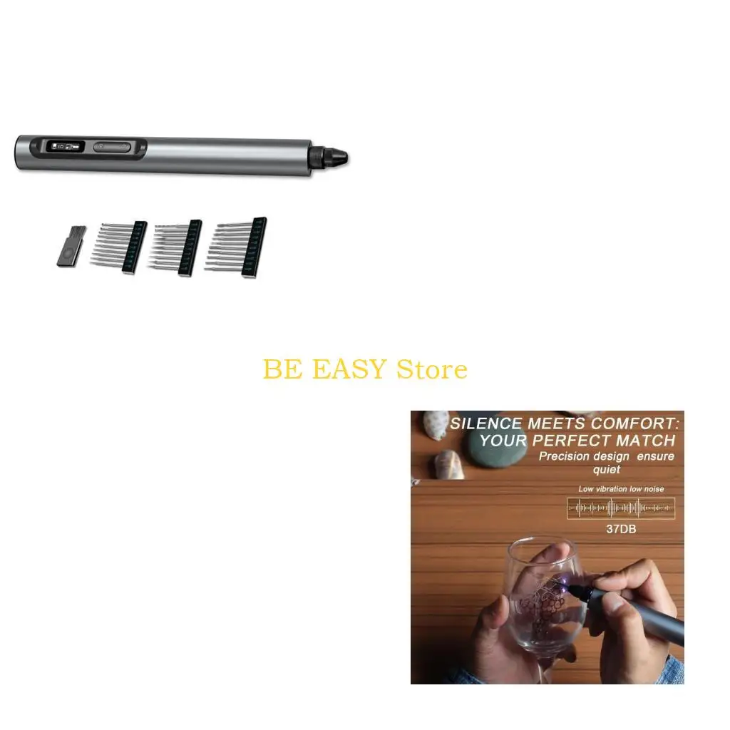 E28F Electric Mini Grinder Engraving Pen Wireless Grinder Cordless Rotary Tool Drill for Jewelry Metal Engraving Tool