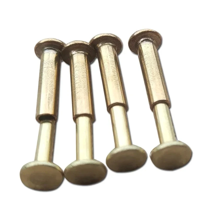 

100 компл./лот, от 12 до 20 мм, латунная полая глухая заклепка, золотой металл, ручной кухонный нож, ручка, зажим, замок, инструмент «сделай сам», принадлежности для ремонта