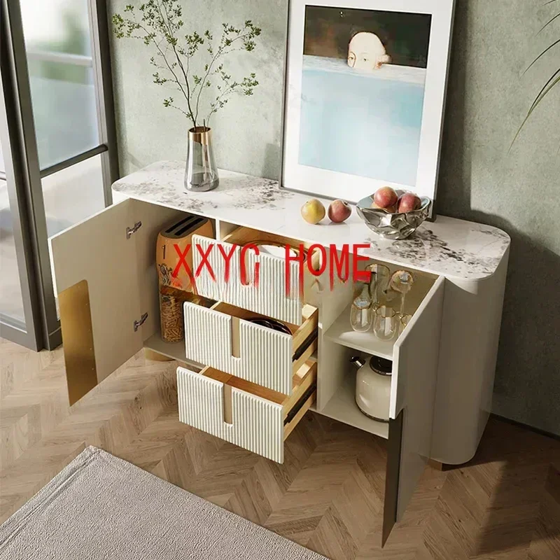 Modern Minimalist Sideboard Buffet Slate Cupboard Entrance Hall Console Table Kitchen Coffee Tables Aparador Kitchen Furniture