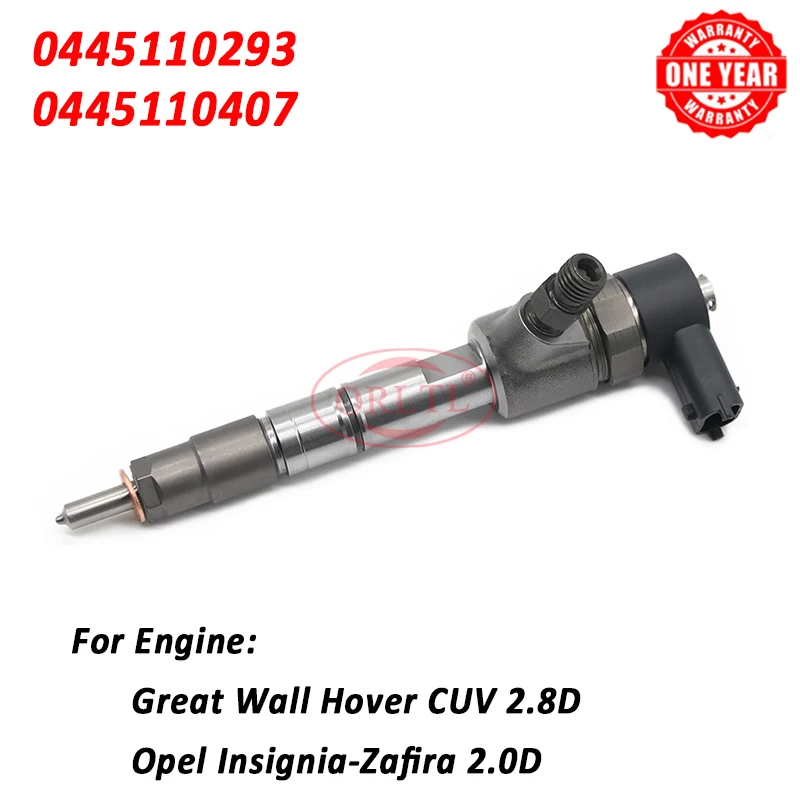 

NEW Injector 0445110293 Diesel Fuel Nozzle 0445110407 1112100-E06 55577668 For Opel Great Wall Hover Sailor 2.8D