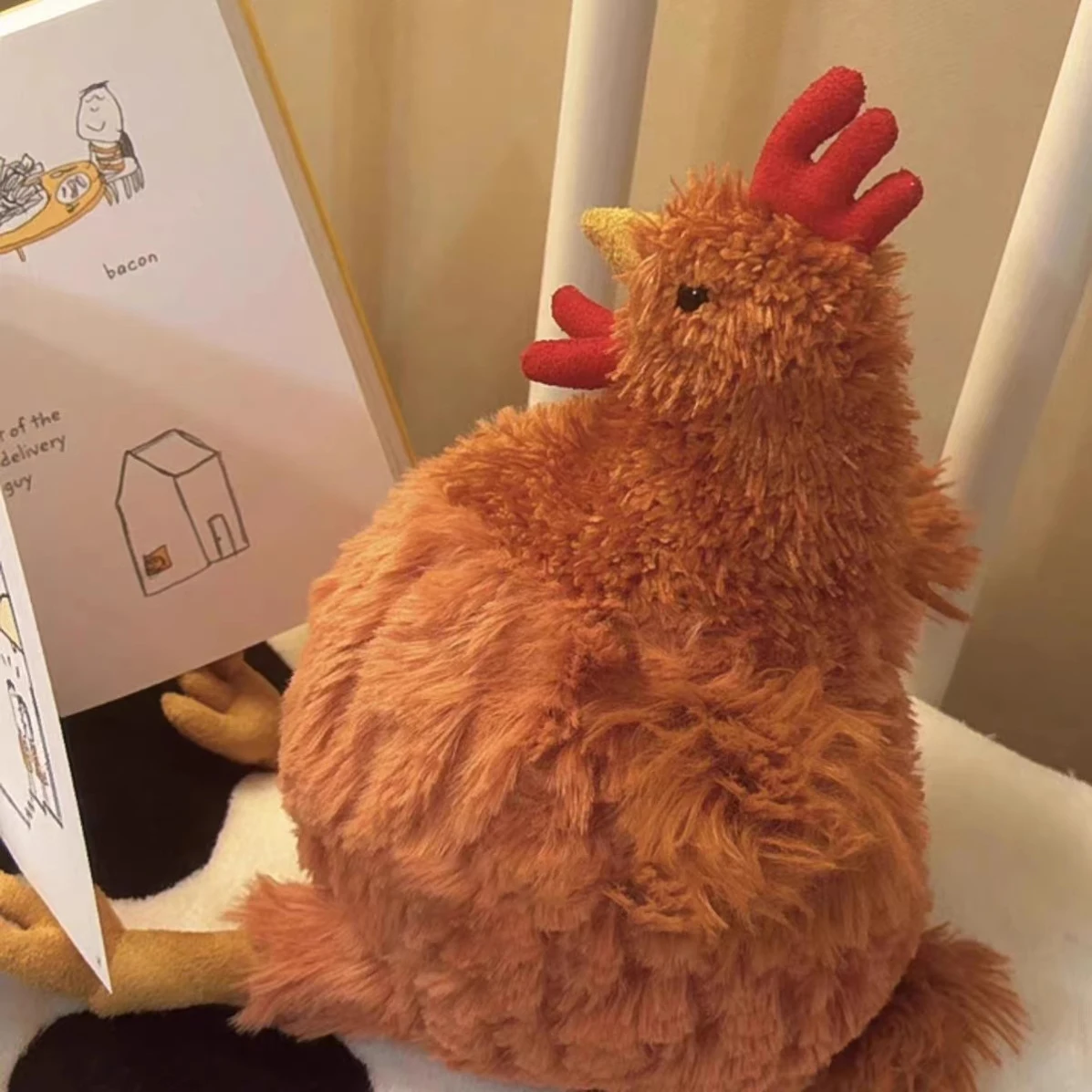 Hot 20cm Cartoon Simulation Hen Plush Rooster Doll Toy CeileChckn Creative Plush Children's Gift