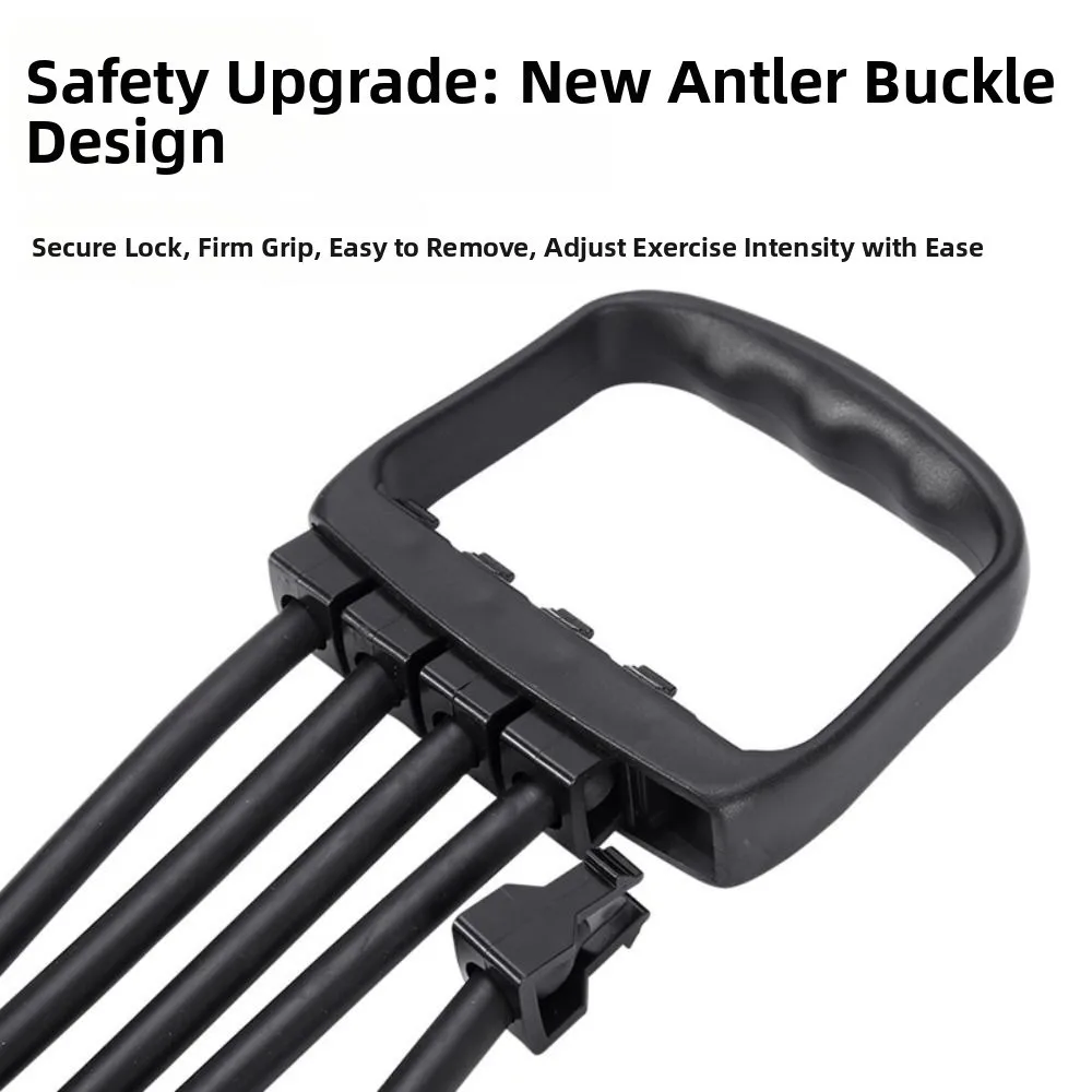 Adjustable Rubber Chest Expander Multifunctional Lightweight Arm Muscle Exerciser Detachable Spring Strength Trainer