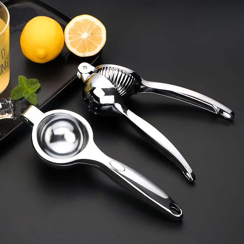 Pro-Grade Manual Fruit Press-Multi-Use Stainless Steel Juicer for Lemon/Orange/Pomegranate/Berries (Home&Commercial)