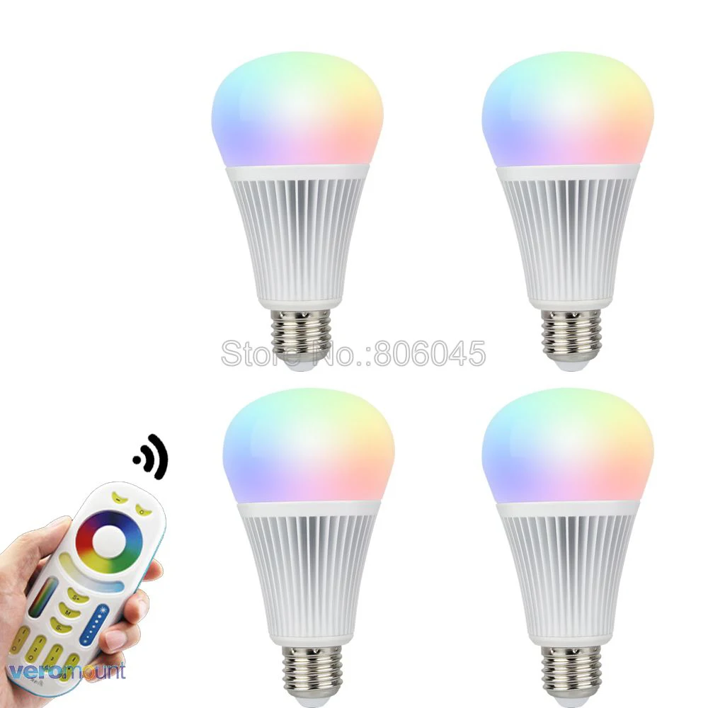 lampada led miboxer rgb mais cct inteligente lampada led fut012 ac 85v265v regulavel 24g controle remoto sem fio smartphone app 9w e27 01